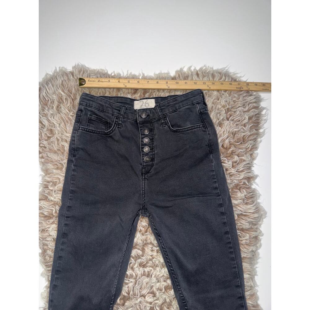 We are free women’s button zipper distressed skinny jeans - Picture 9 of 16